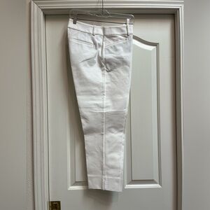 Ann Taylor Loft The Riviera Pant Cropped Julie Fit pant, White, NWT, 8